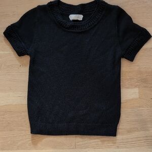 Anthropologie Black Short Sleeve Kids Tee